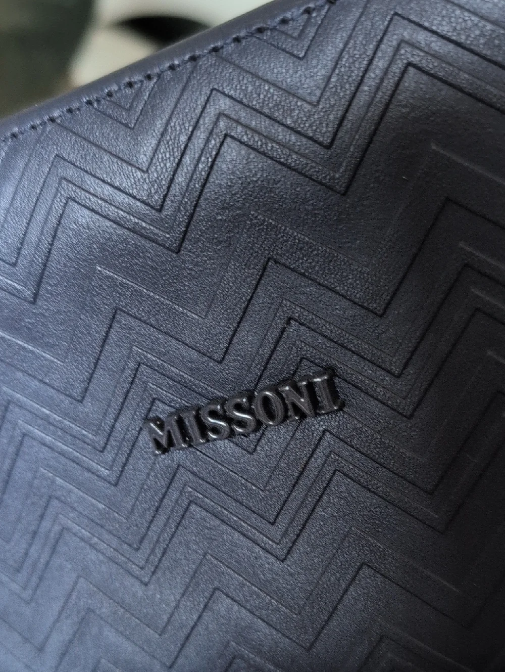 Missoni Exclusive Delta One Travel Case Pouch Blue Case Only Unused